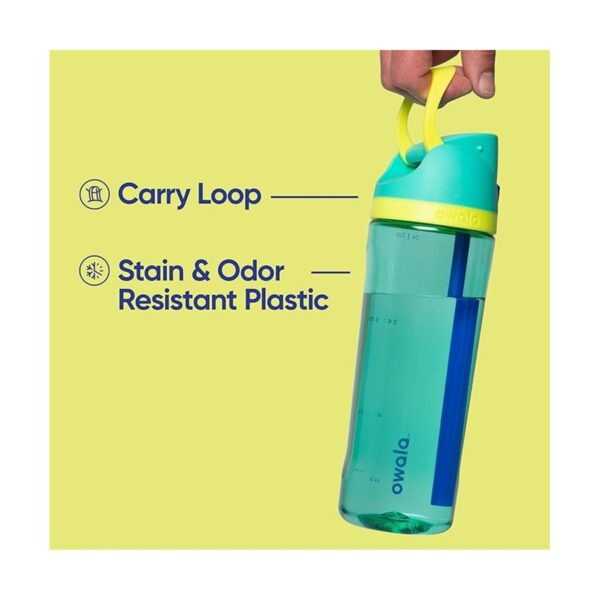 Owala FreeSip Botella de agua transparente con popote_4
