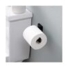 KES Soporte de papel higiénico negro mate soporte de_3
