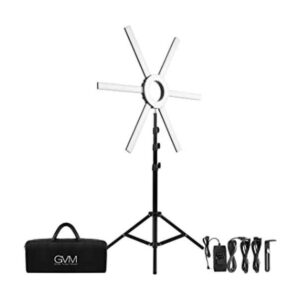 GVM Kit de luz de anillo con trípode 90 W LED círculo de_1