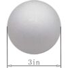 Crafjie Bolas de espuma para manualidades de 3 pulgadas de