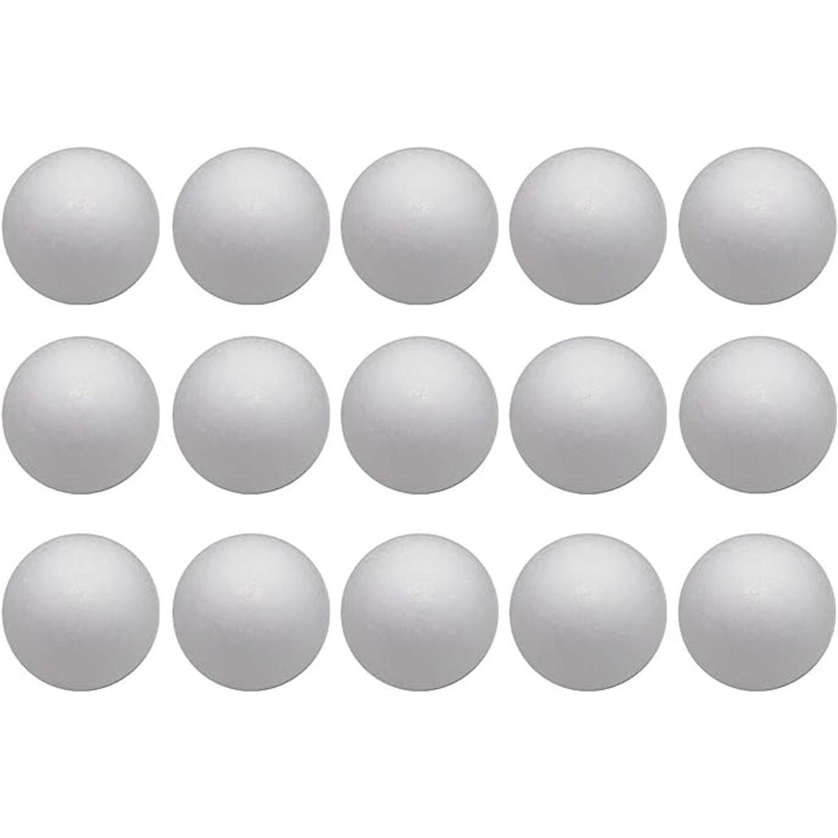 Crafjie Bolas de espuma para manualidades de 3 pulgadas de