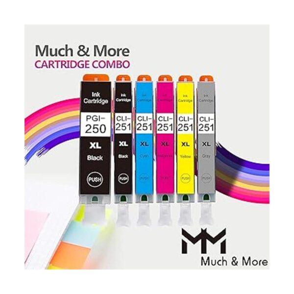 MuchMore Cartucho de tinta compatible con PGI 250XL CLI