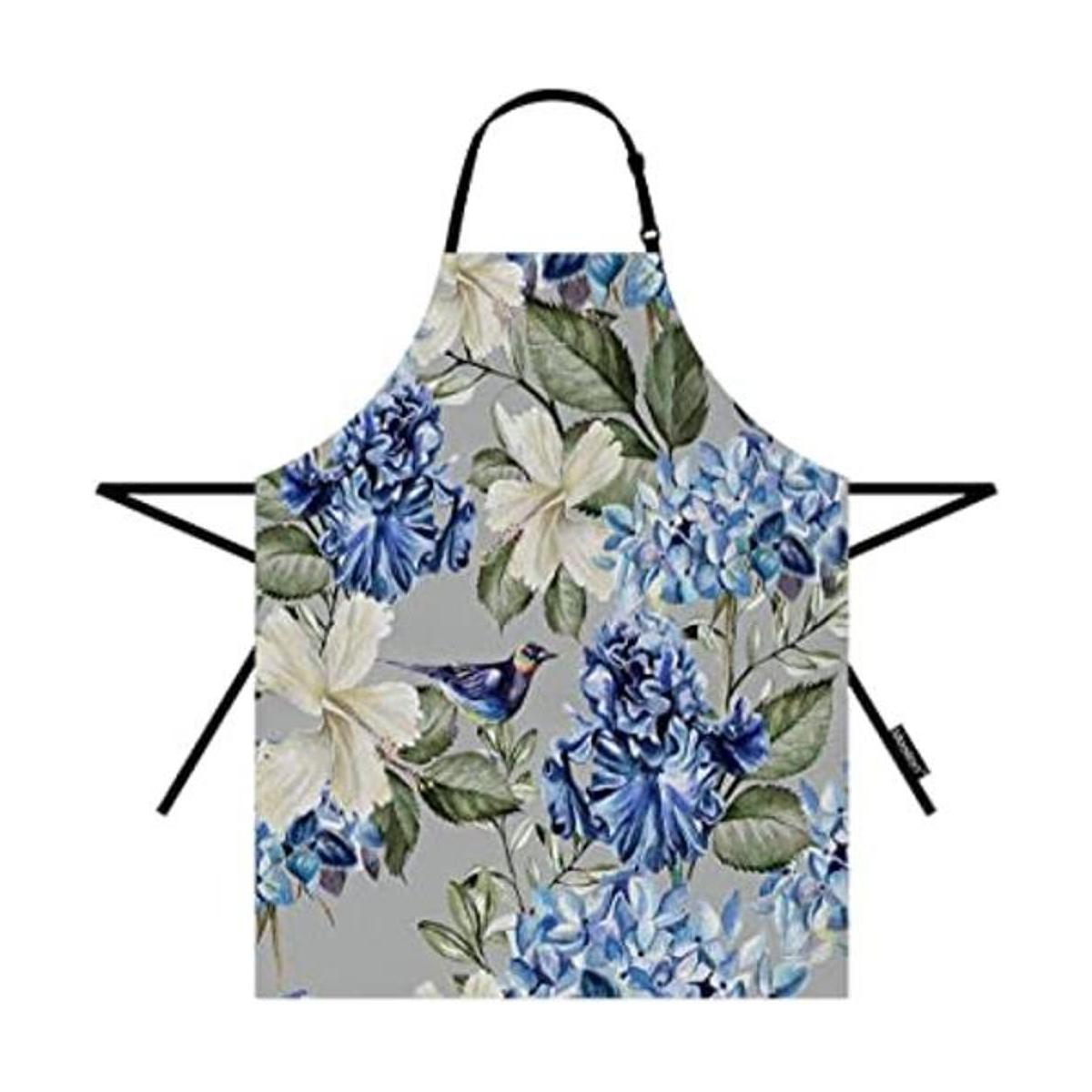 Moslion Delantal floral de 31 x 27 pulgadas flores de