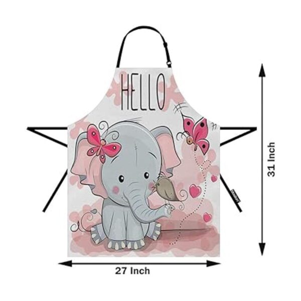 Moslion Delantal de elefante de 31 x 27 pulgadas con_2