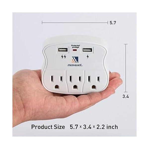 Extensor de toma de pared Protector de sobretensión_6