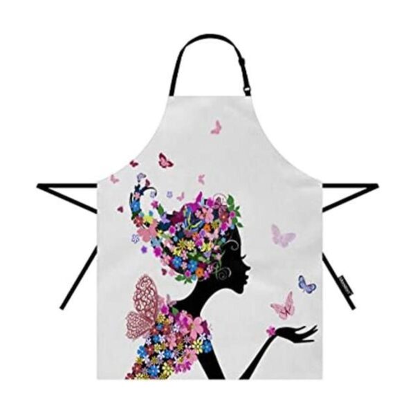 Moslion Delantal floral de 31 x 27 pulgadas Art Nature_1