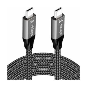Cable USB C a USB C 6.6 pies pantalla 4K 100 W 5A_1