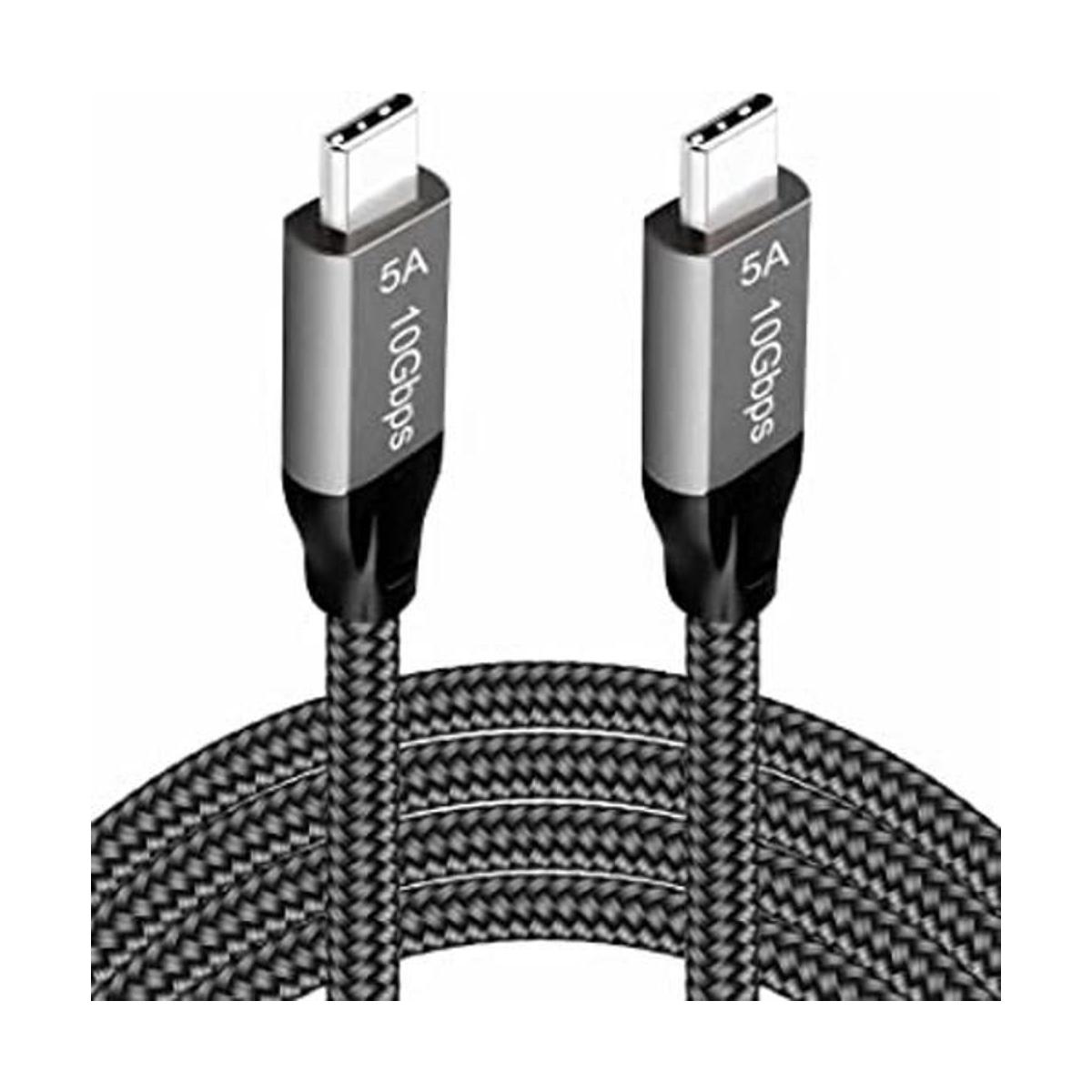 Cable USB C a USB C 6.6 pies pantalla 4K 100 W 5A