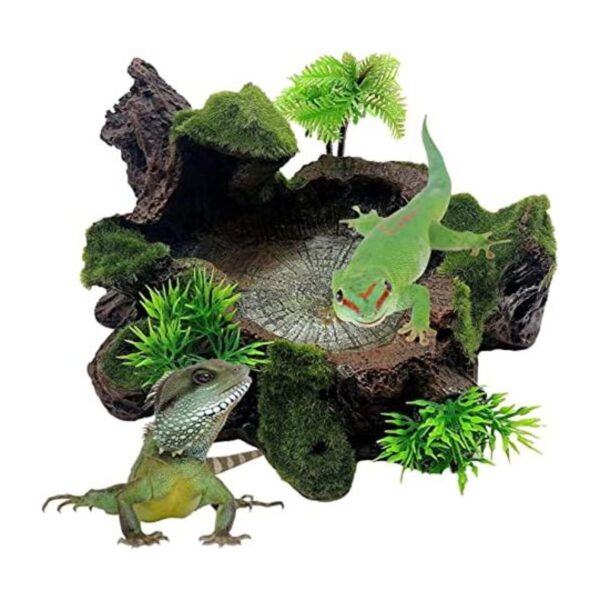 Hamiledyi rbol Artificial Tronco Reptil Plataforma Resina_1