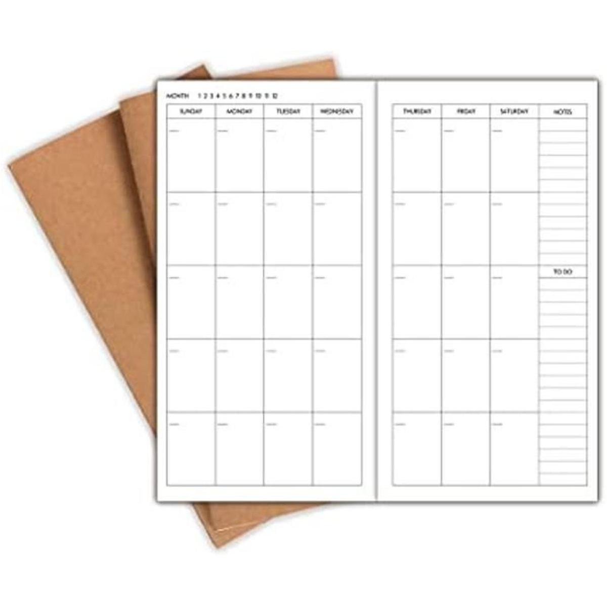 Nokingo Paquete de 3 insertos de cuaderno de viajeros