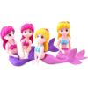 Juego de 8 figuras de sirena en miniatura decoración para_5