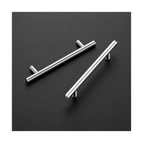 Manijas de 19 cm de largo de acero niquelado inoxidable y_2