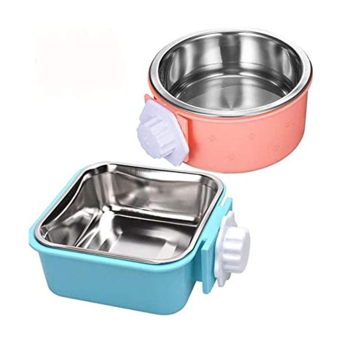 Hamiledyi Cuenco para perro de acero inoxidable extraíble