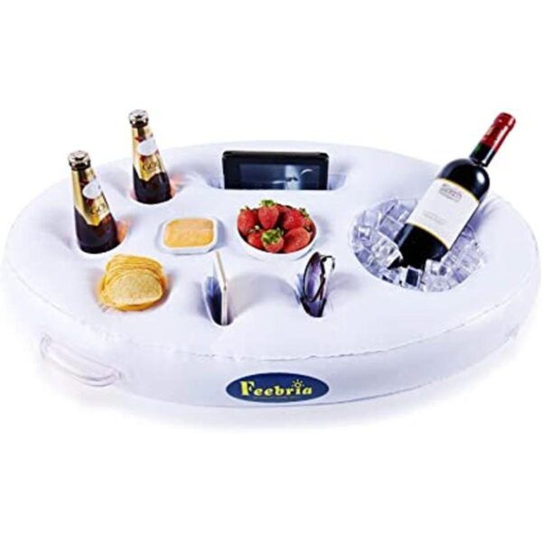 FEEBRIA Soporte inflable flotante para bebidas con 9_1