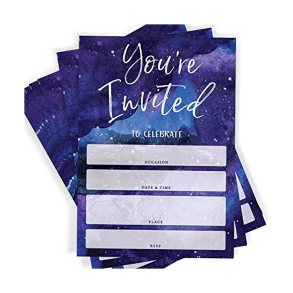 Invitaciones de fiesta galaxia juego de 25 tarjetas y_1