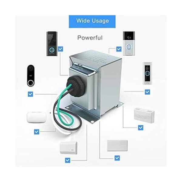 Transformador de timbre de puerta de 16 V 30 VA compatible_2