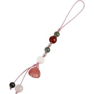 Hemobllo Correa de teléfono celular dije de jade para_1