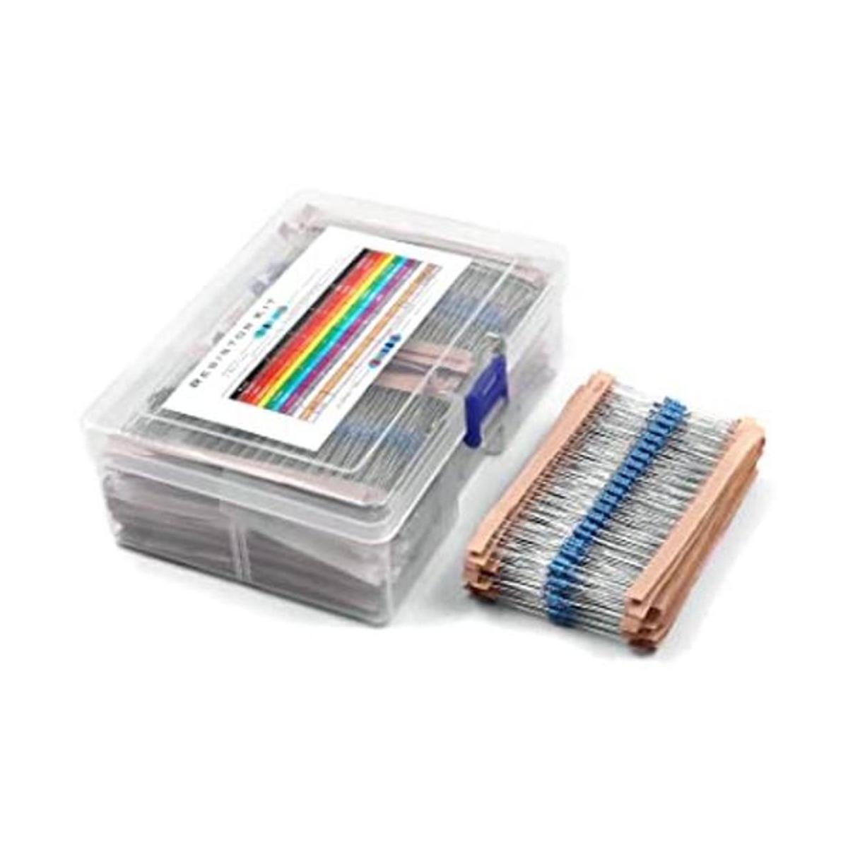Kit de 2600 piezas de resistencia de 130 valores de 14 W
