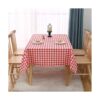 Red Gingham Mantel a cuadros Mantel de plástico duradero