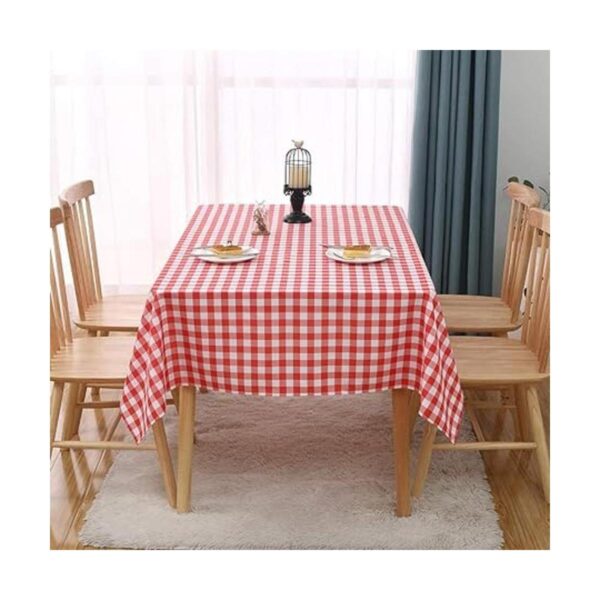 Red Gingham Mantel a cuadros Mantel de plástico duradero