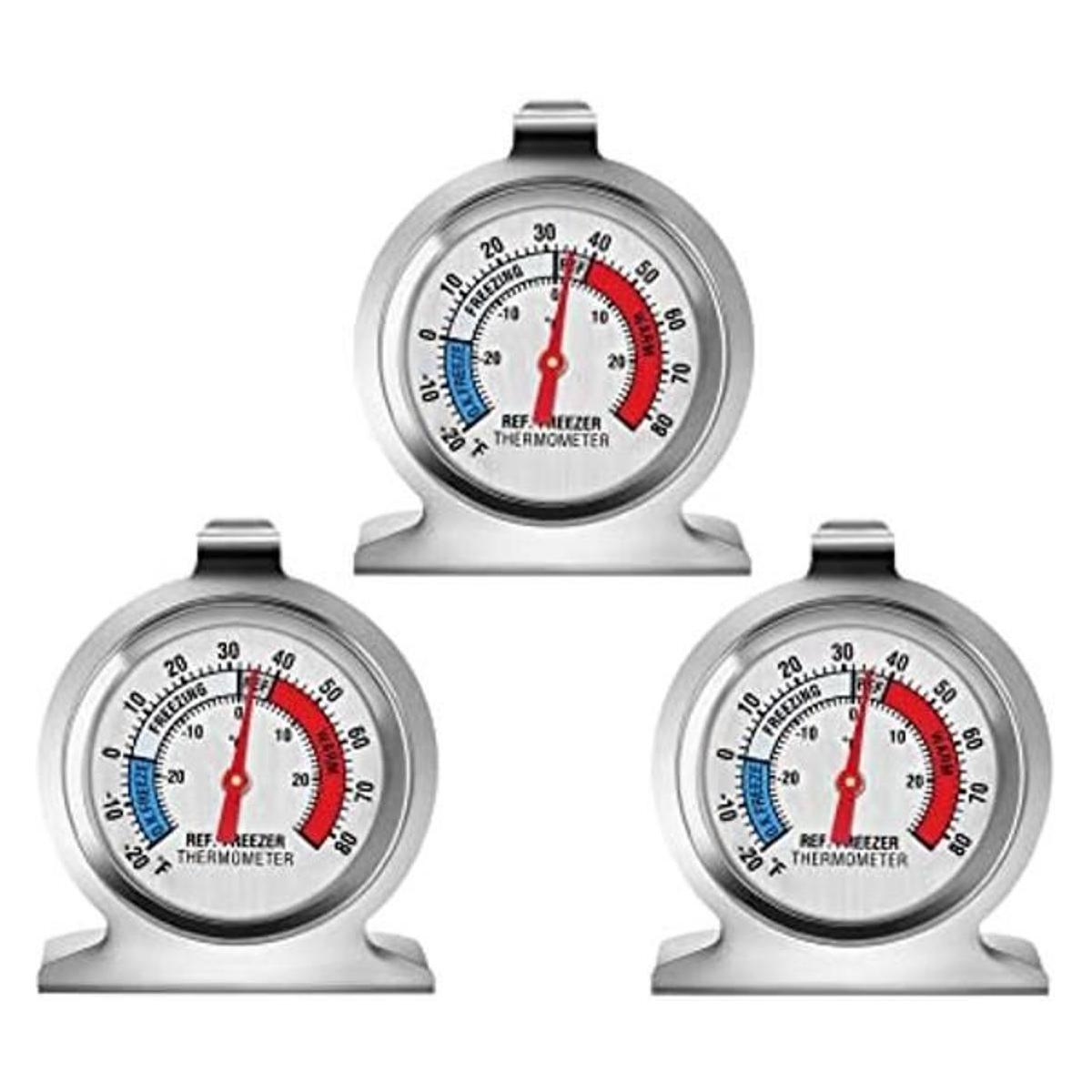 Paquete de 3 termómetros para refrigerador termómetro de