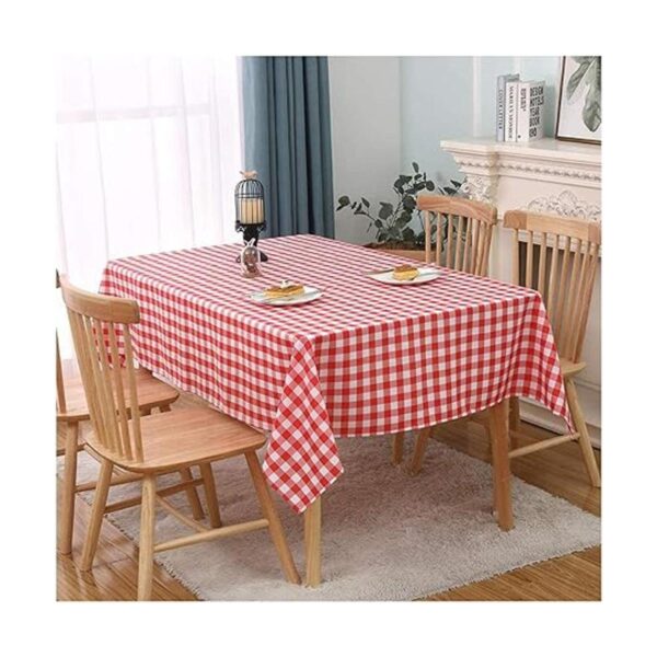 Red Gingham Mantel a cuadros Mantel de plástico duradero