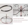 GeLive Soporte para copas de vino de bronce con 6_4