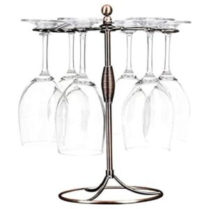GeLive Soporte para copas de vino de bronce con 6_1