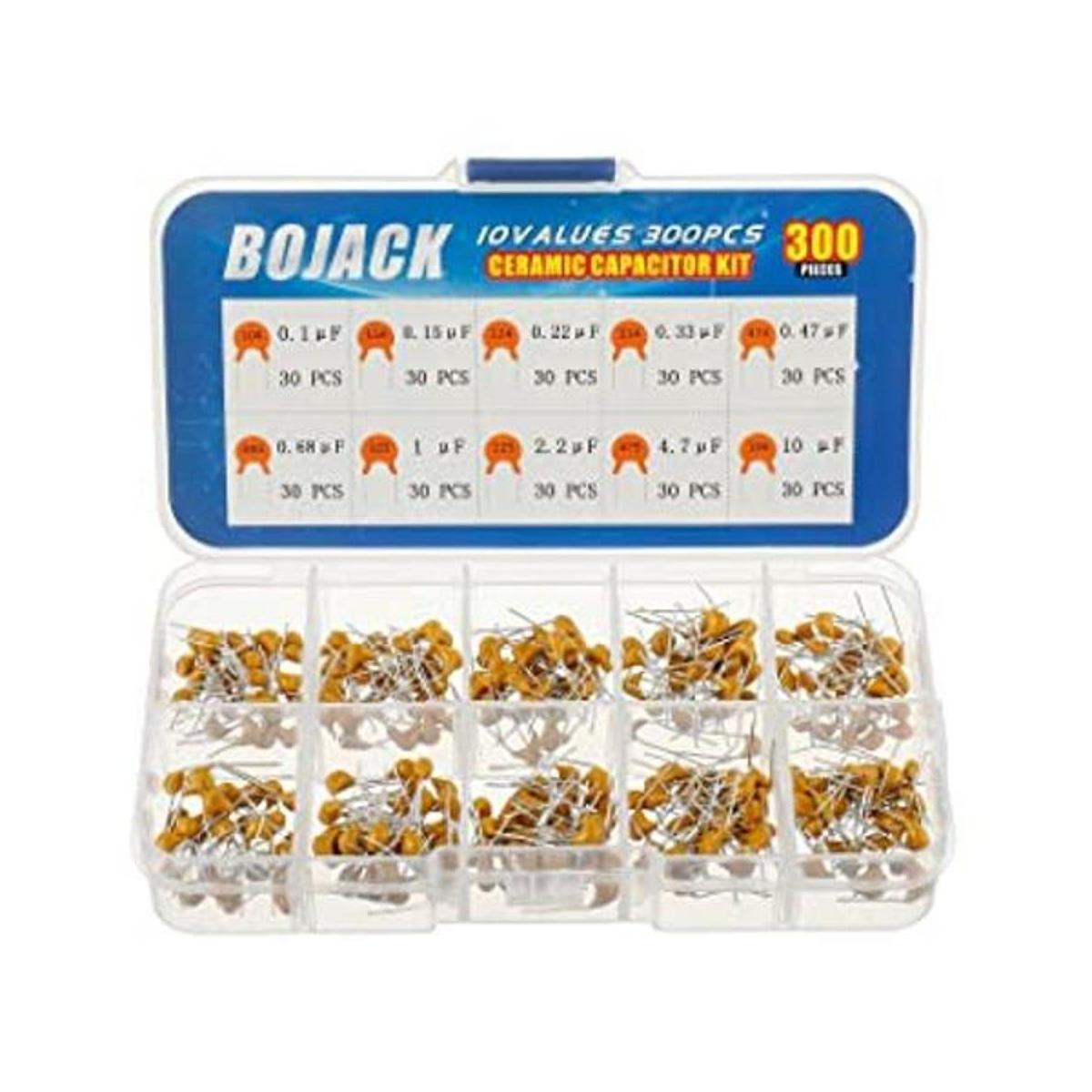BOJACK 10 valores 300 piezas de condensador de cerámica