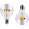 E26 8W semipreciente luz cromada G25G80 regulable