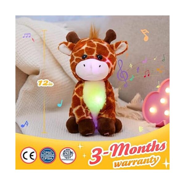 Glow Guards Juguete de peluche de jirafa con luz musical_4
