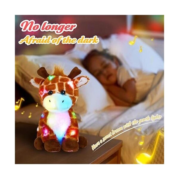 Glow Guards Juguete de peluche de jirafa con luz musical_3