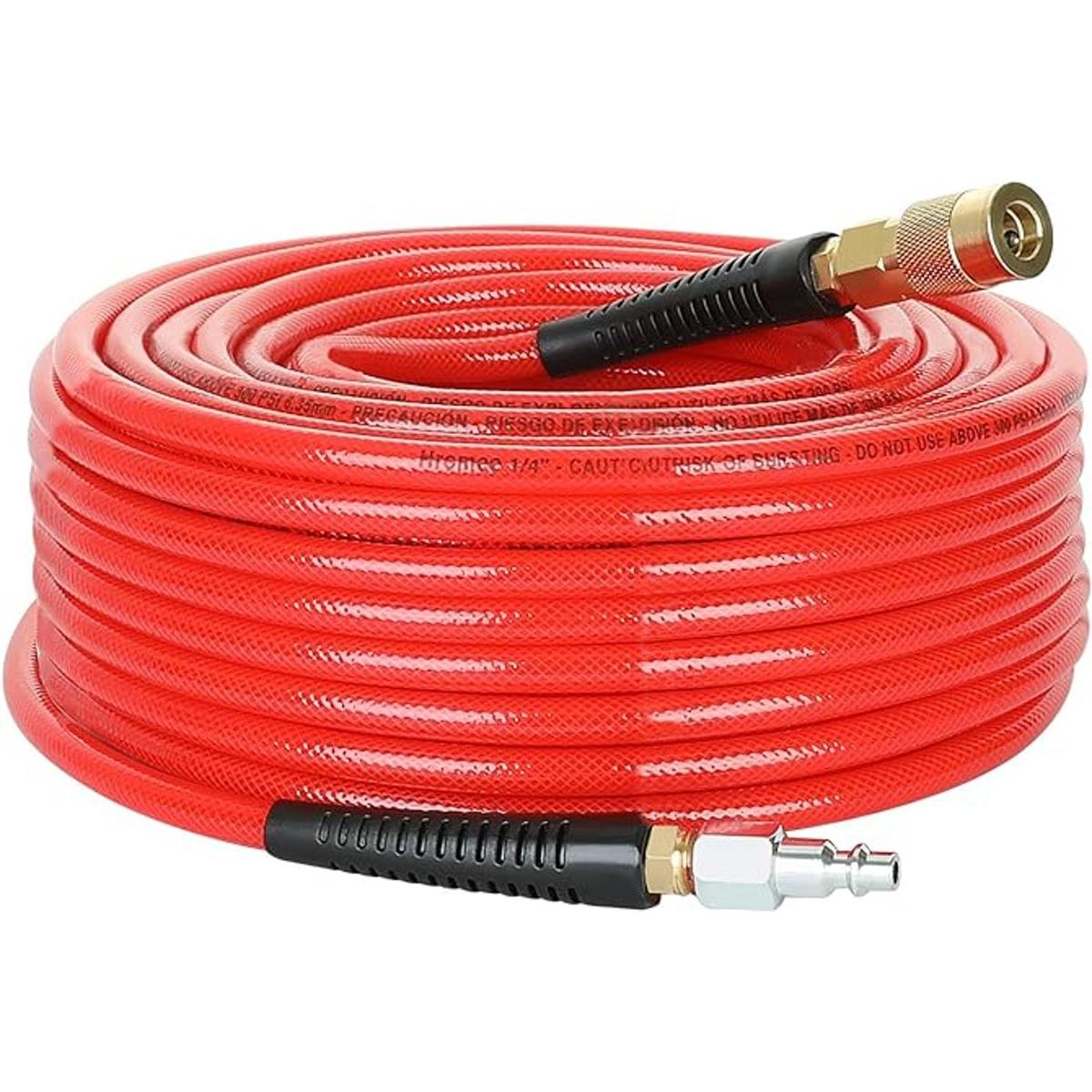 Hromee 14Inch x 100 Feet Polyurethane Air Hose with Bend