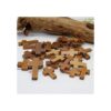 Colgantes de collar de cruz de madera para hacer joyas y