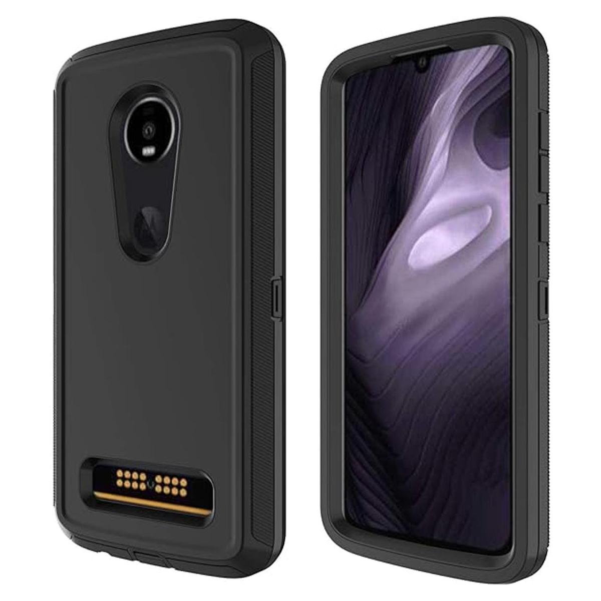 Annymall Funda para Moto Z4 resistente con protector de