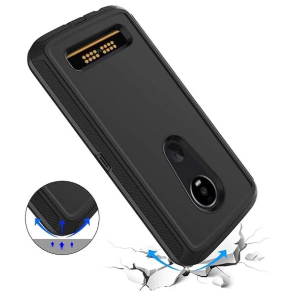 Annymall Funda para Moto Z4 resistente con protector de_5