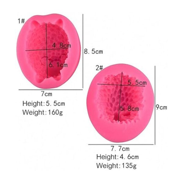Molde de silicona con forma de oveja en 3D para