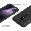 Annymall Funda para Moto Z4 resistente con protector de_3