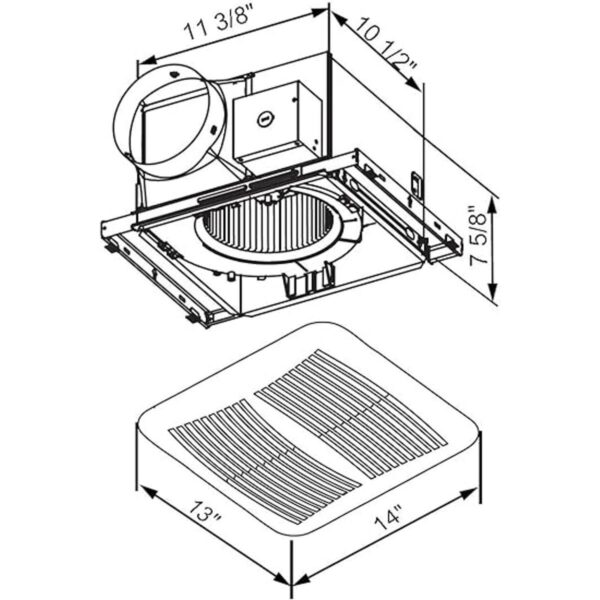 KAZE APPLIANCE SEP120EZ Ventilador de ventilación de_2