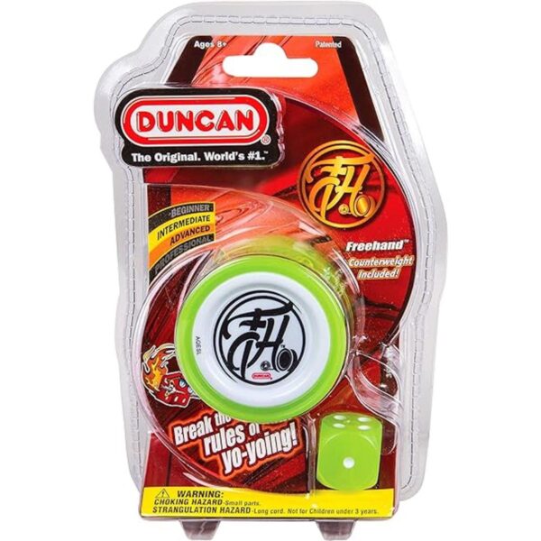 Duncan Freehand Yo Yo con contrapeso Amarillo y Blanco_4