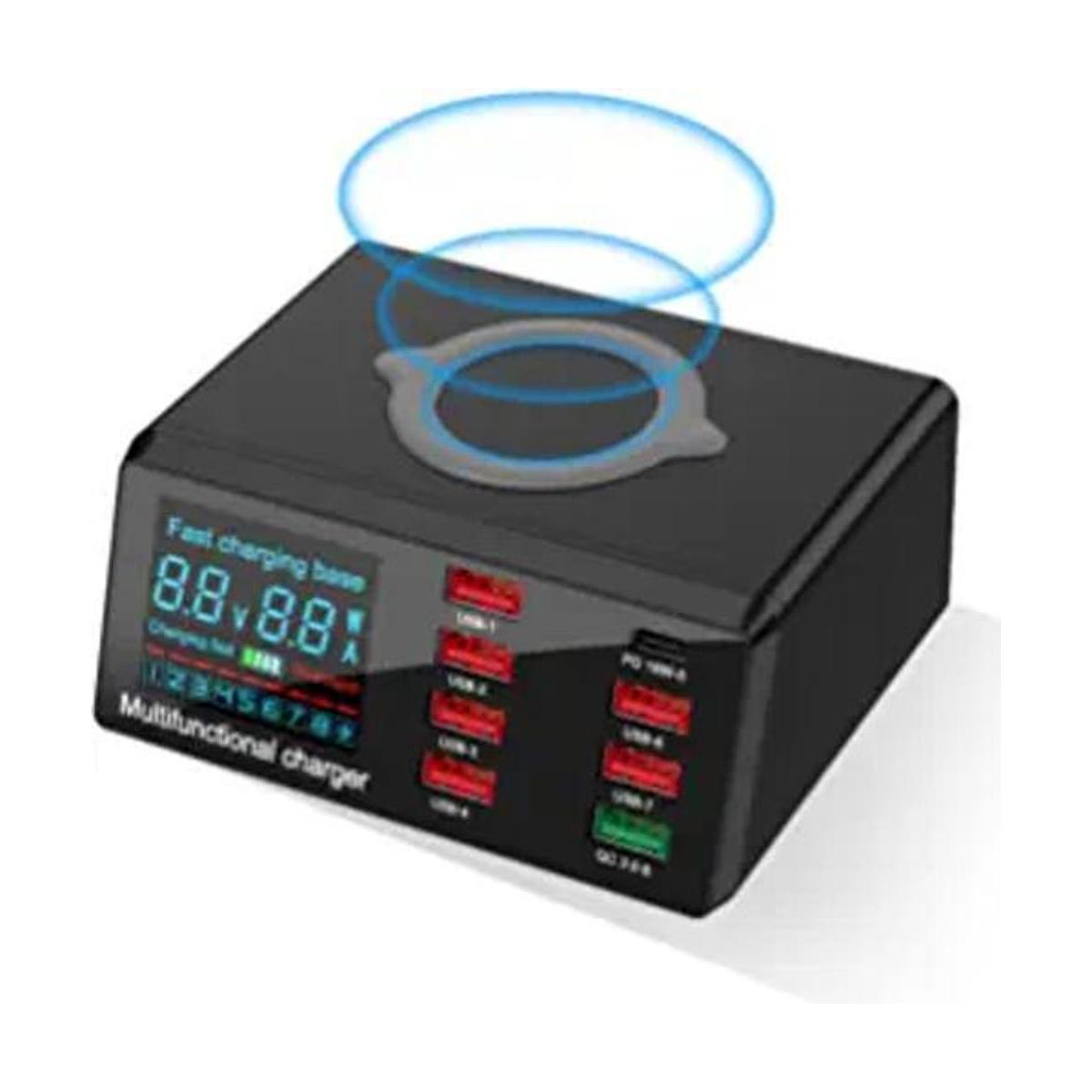 Cargador rápido USB de carga rápida 3.0 de 8 puertos