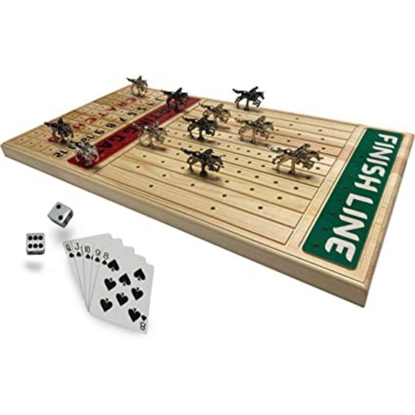 FINENI Juego de mesa de carreras de caballos con caballos_1
