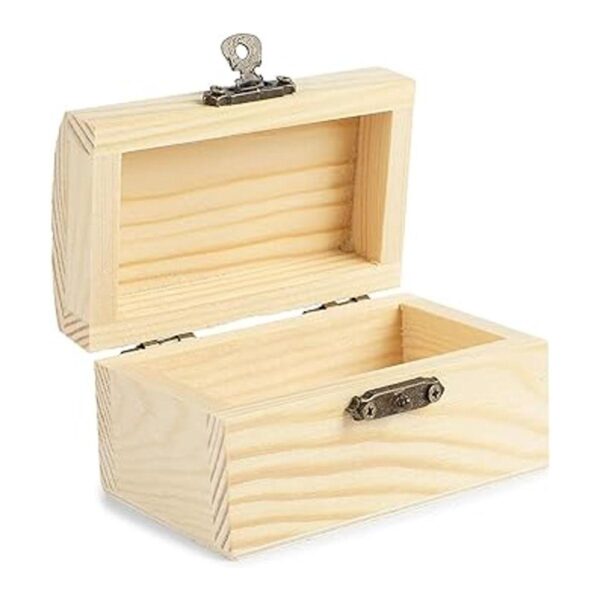 Bright Creations Caja de madera sin terminar con tapa y_2