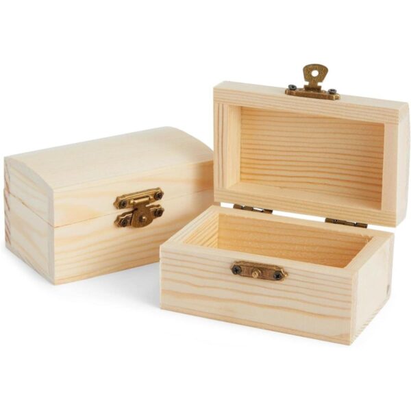 Bright Creations Caja de madera sin terminar con tapa y_1