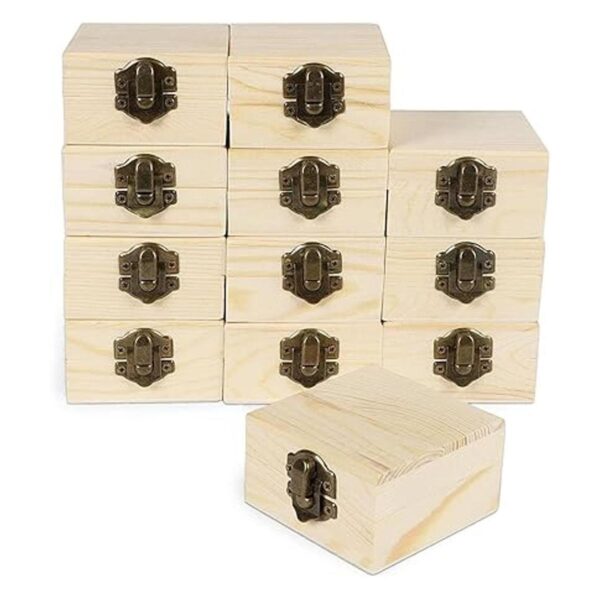 Caja de madera sin terminar con tapa cofre del tesoro_6