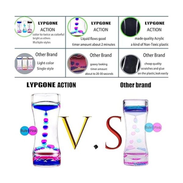 LYPGONE Temporizador de burbujas de movimiento líquido 3