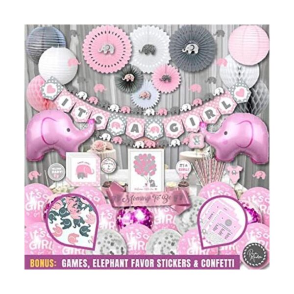 Juego de 587 piezas de decoraciones de baby shower de_1