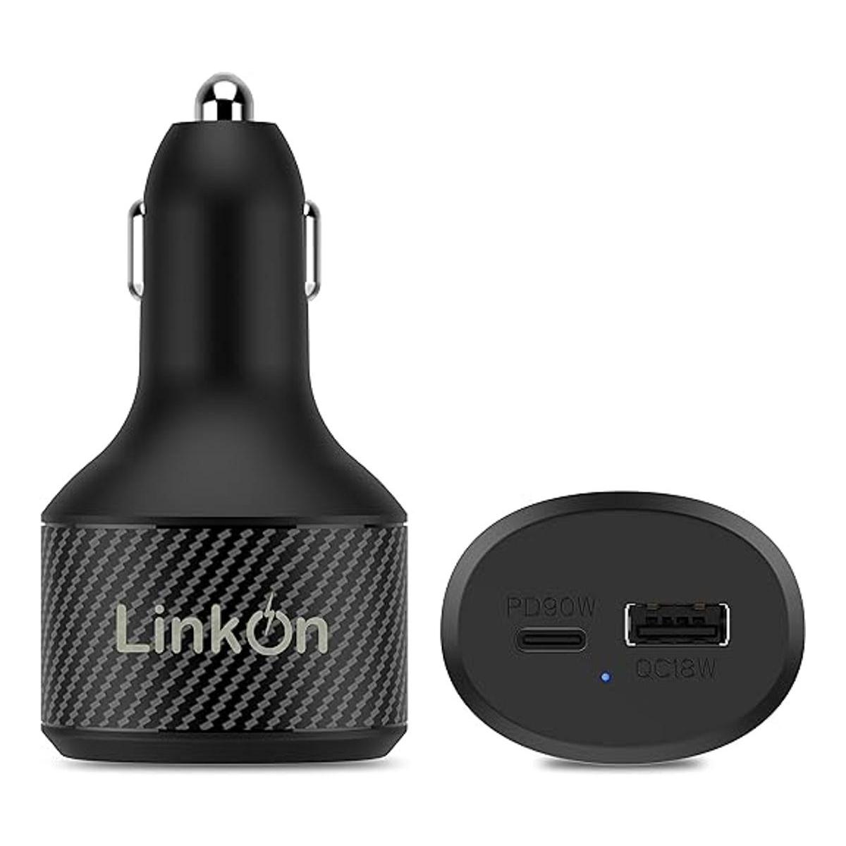LinkOn Cargador USB C de 112 W con 90 W PD3.0 PPS y 18 W