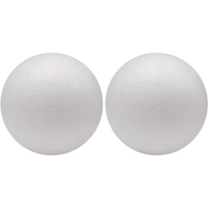 Crafjie 2 bolas gigantes de espuma de poliestireno de 8