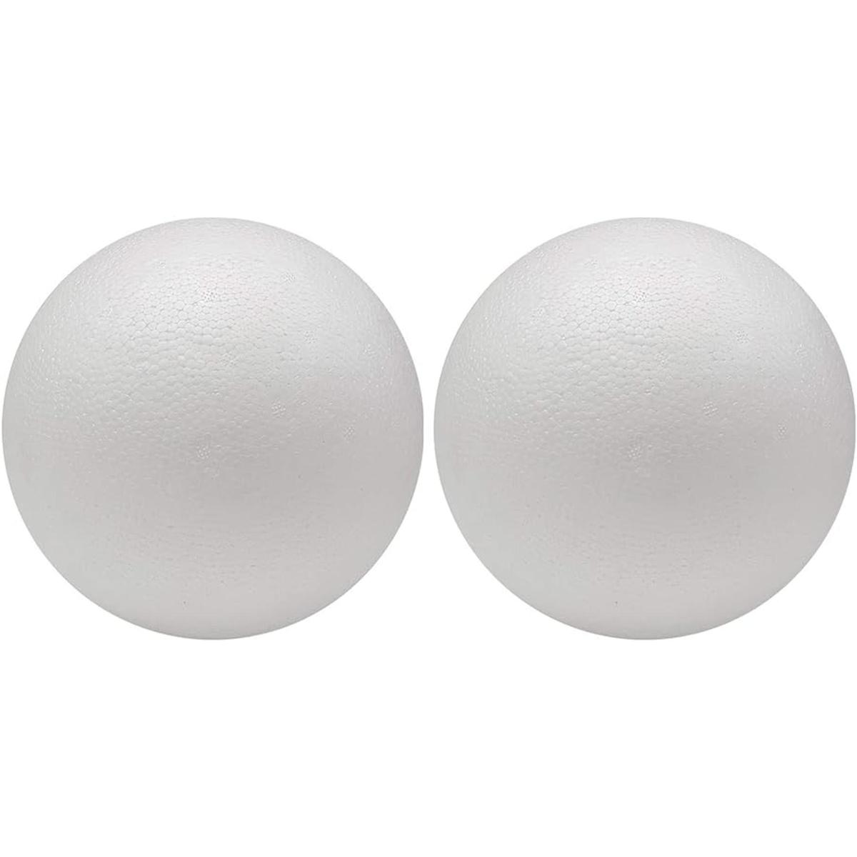 Crafjie 2 bolas gigantes de espuma de poliestireno de 8